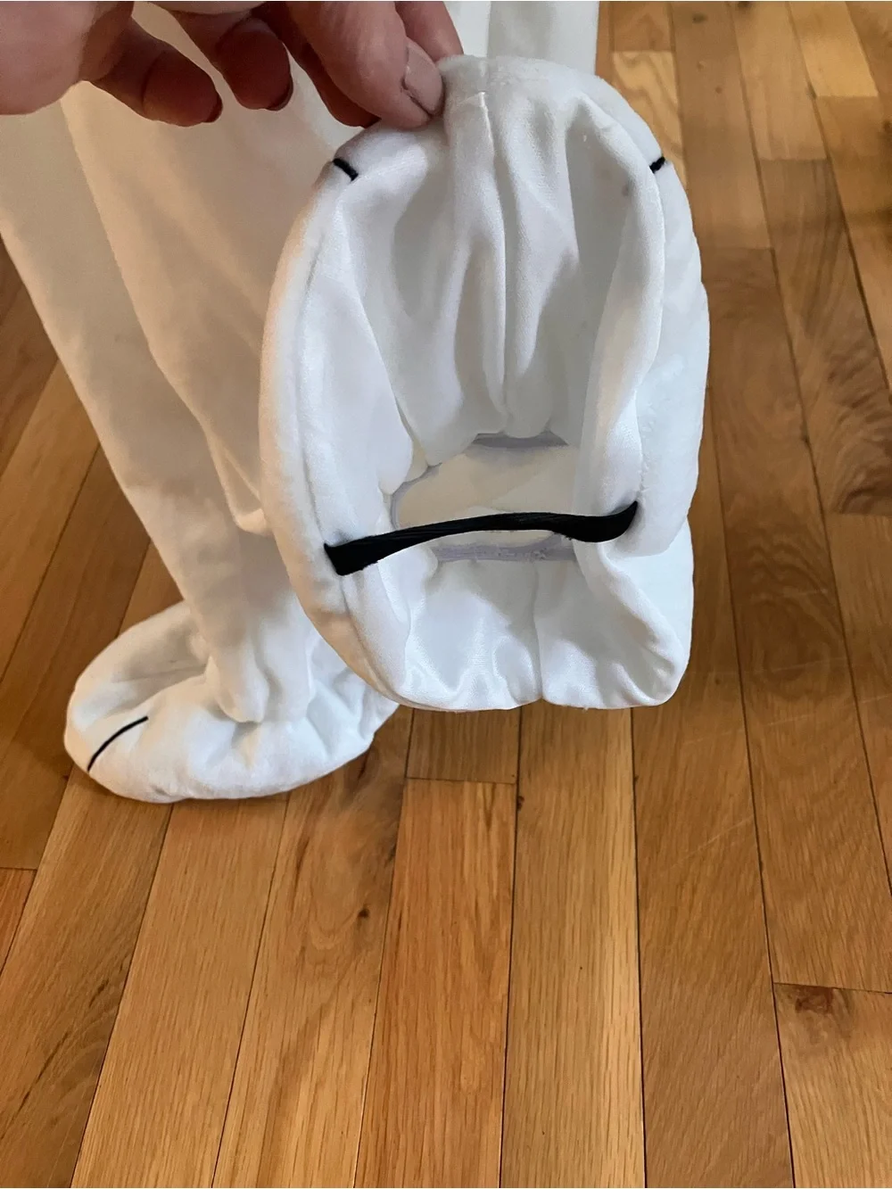 Spirit Peanuts Snoopy Toddler Costume - White with Black Ears and Red Collar